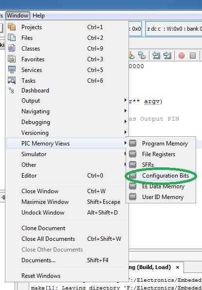 PIC-Memory-Views-Configuration-Bits